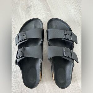 Birkenstock Arizona Black Slide Sandal Women’s